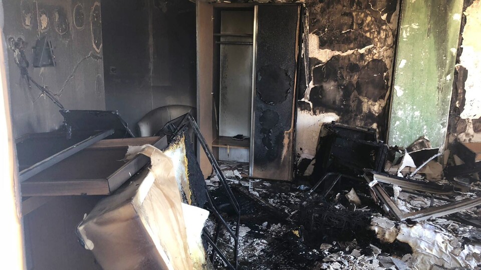 Kahramanmaraş'ta otelde yangın paniği