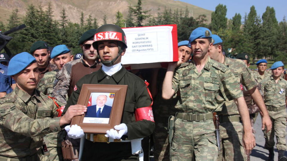 Şehit güvenlik korucusu için tören düzenlendi