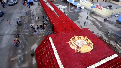 Dünyanın en büyük çiçek anıtı!