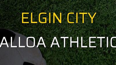 Elgin City - Alloa Athletic sahaya çıkıyor