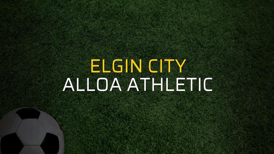 Elgin City - Alloa Athletic sahaya çıkıyor