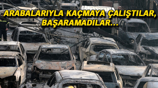 Yunanistan'daki yangın faciasından dehşete düşüren kareler