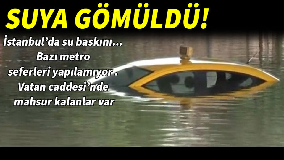 İstanbul'da su baskını! Bazı metro seferleri normale döndü