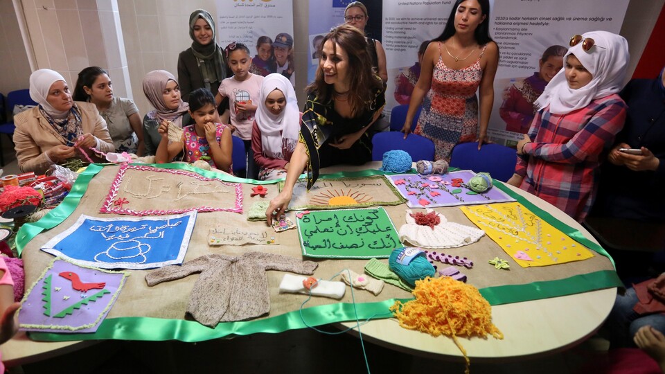 Songül Öden, Suriyeli kadınlarla buluştu