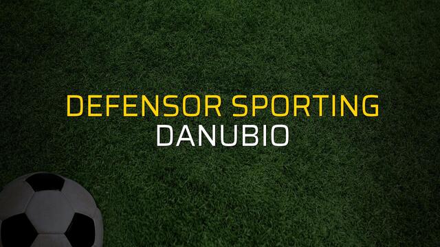 Defensor Sporting - Danubio maçı rakamları