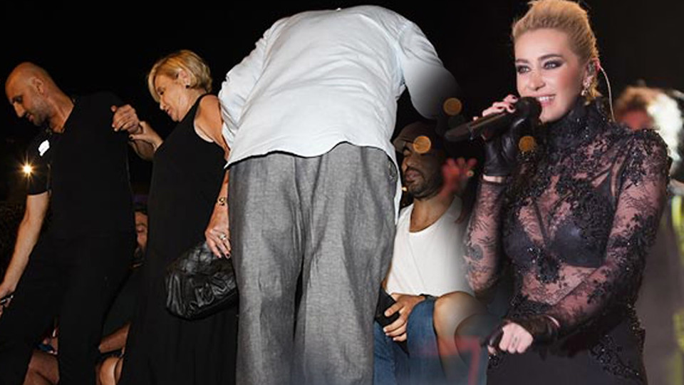 Ünlü şarkıcının annesi düşme tehlikesi yaşadı