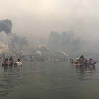 Yunanistan'daki yangın faciasının yeni görüntüleri ortaya çıktı