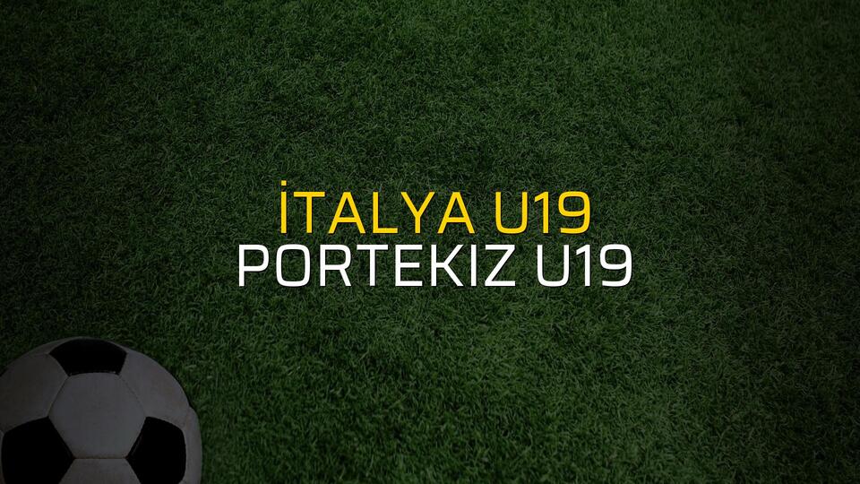 İtalya U19 - Portekiz U19 rakamlar
