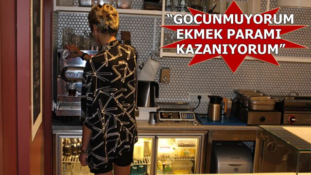 Ünlü model garson oldu