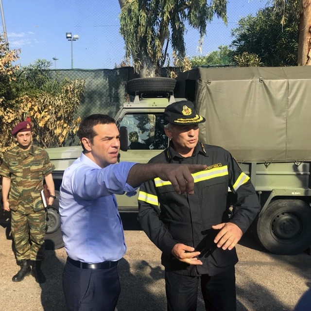 Çipras yangın bölgesini ziyaret etti