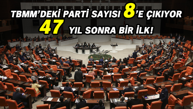 TBMM'deki parti sayısı sekize çıkıyor! 47 yıl sonra bir ilk