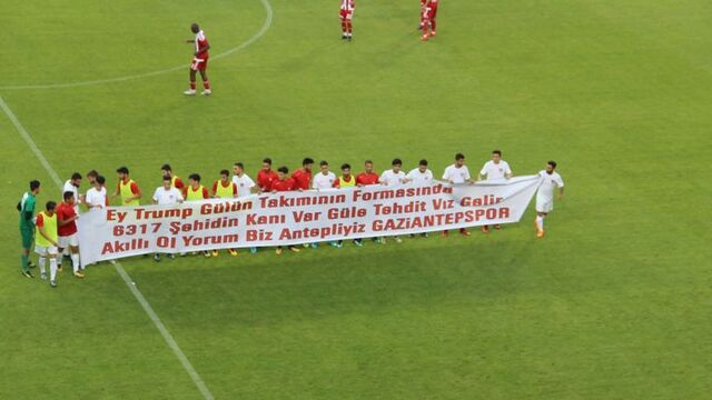 Gaziantepspor'dan Trump'a Gül tepkisi!