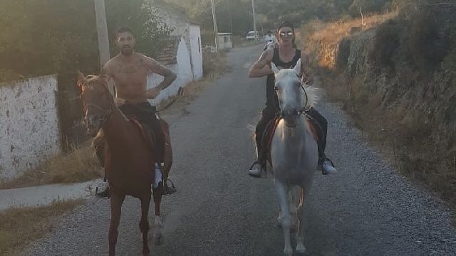 İdo saatlerce at bindi!