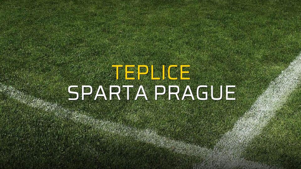Teplice - Sparta Prague karşılaşma önü