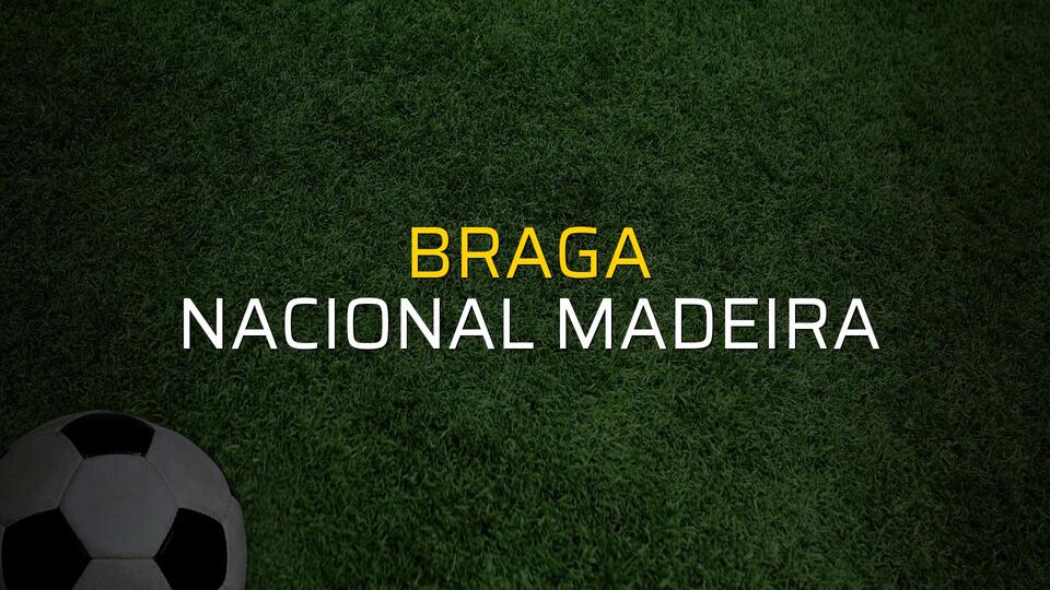 Braga - Nacional Madeira karşılaşma önü