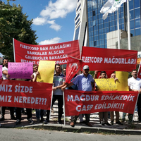 Mağdurlar eylem yaptı!