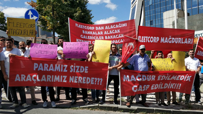 Mağdurlar eylem yaptı!