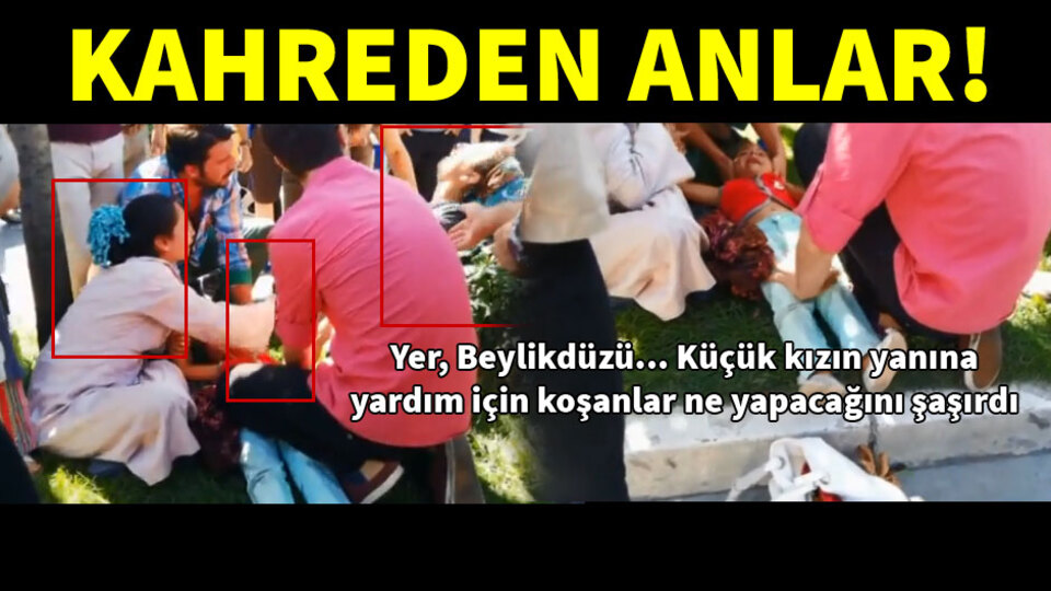 Annesinin elinden fırlayan minik kıza araba çarptı