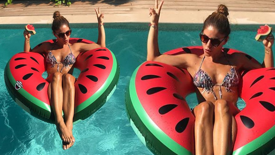 Irmak Ünal'ın karpuz keyfi