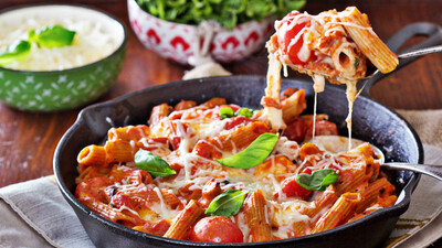 Fesleğenli diyet makarna