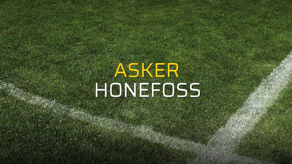 Asker - Honefoss maç önü