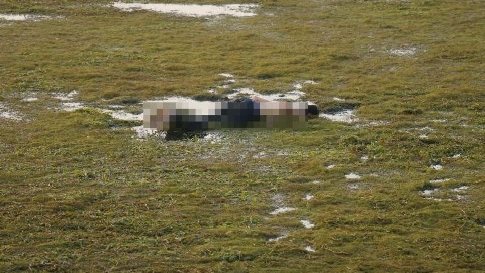 Maket zannetti ceset çıktı!