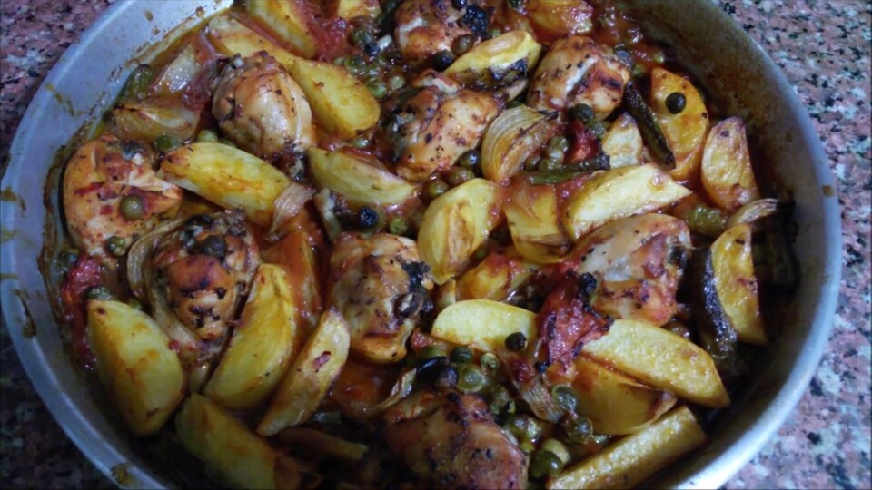 Fırında sebzeli tavuk tarifi