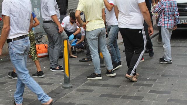 Taksim'de silahlı sesleri... 1 kişi yaralandı