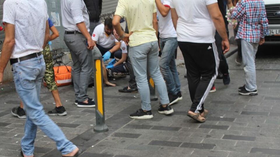 Taksim'de silahlı sesleri... 1 kişi yaralandı