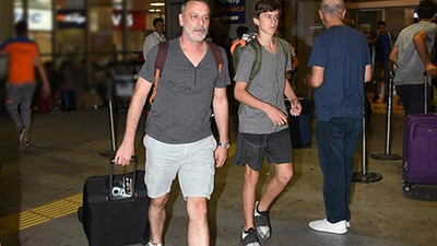 Ozan Güven oğluyla İstanbul'a döndü