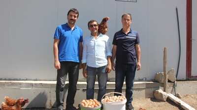 Devlet desteğiyle çiftlik kurdu