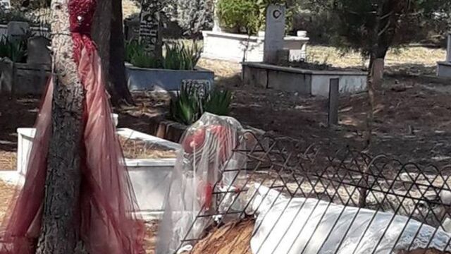 Çok acı! Mezarına örtü oldu