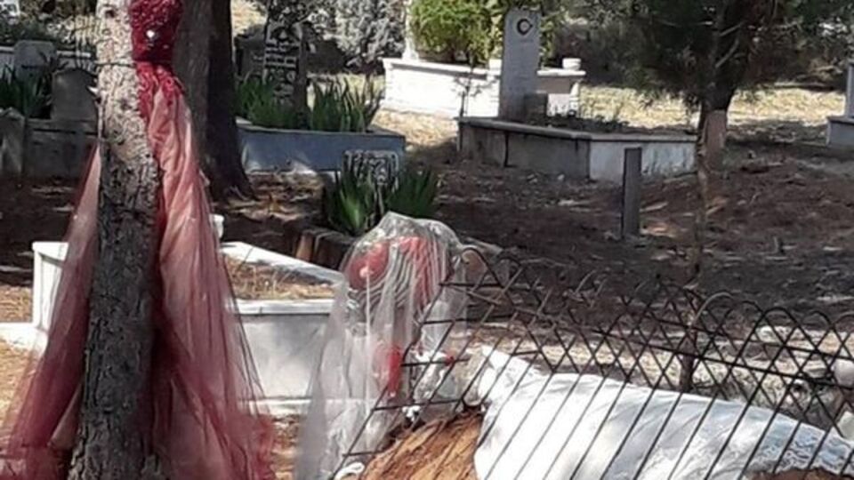 Çok acı! Mezarına örtü oldu