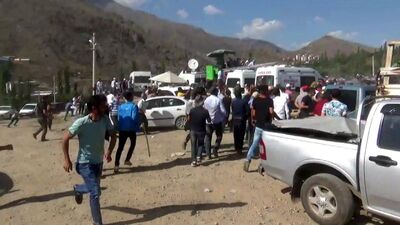 Önce boğalar sonra çevredekiler güreşti