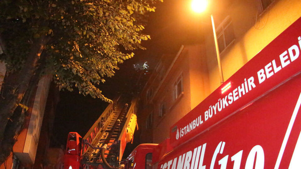 Fatih'te yangın paniği