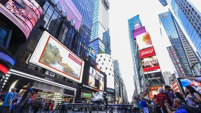 New York'taki ünlü Times Meydanı'nı arılar bastı