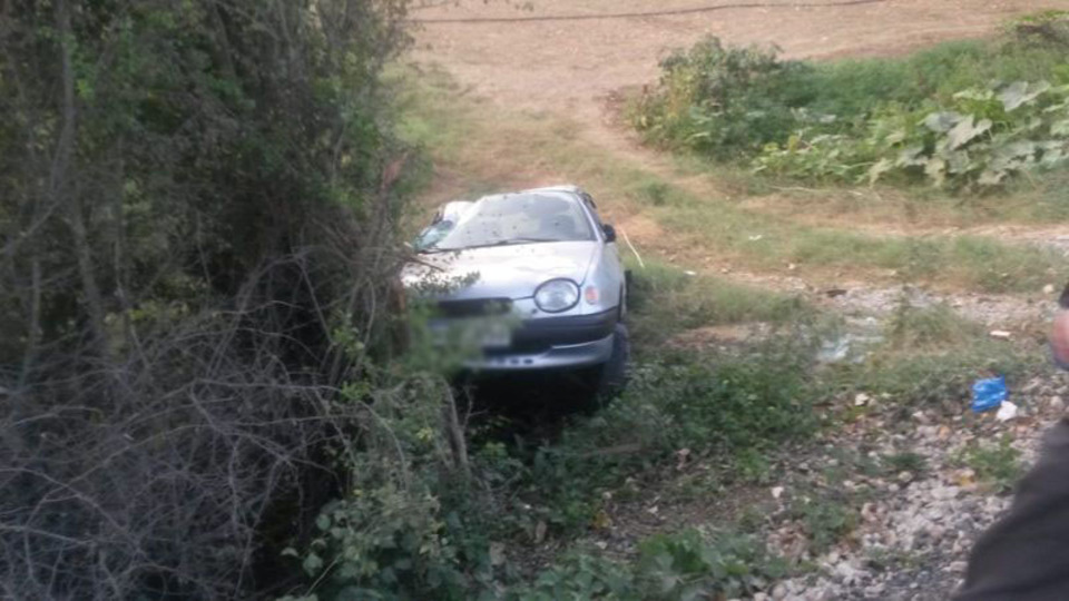 Yoldan çıkan otomobil takla attı 1 kişi yaralandı