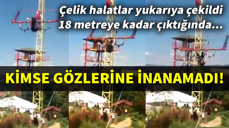 18 metreden yere çakıldı!