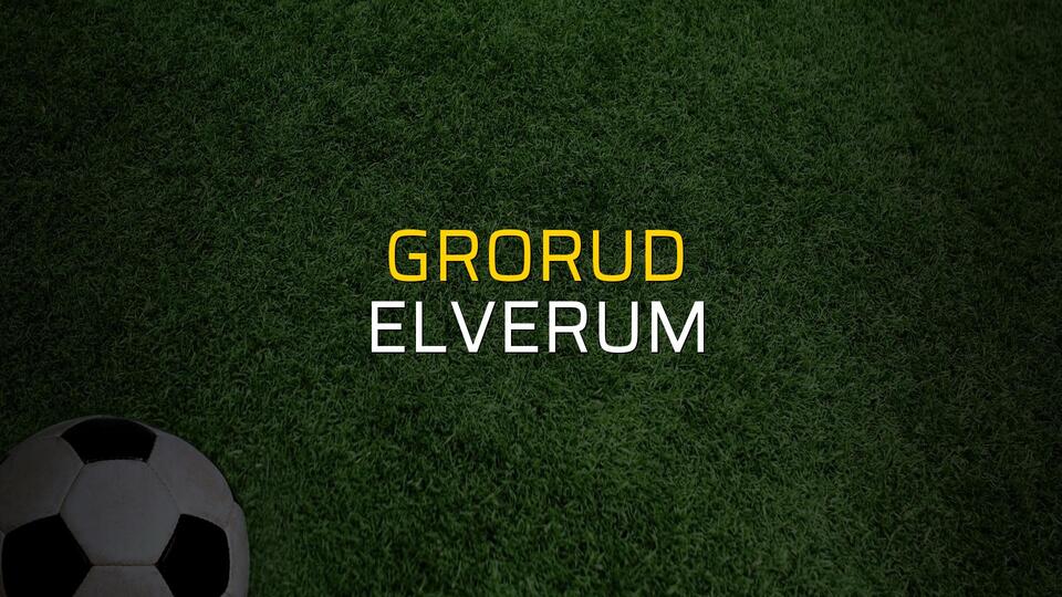 Grorud - Elverum rakamlar