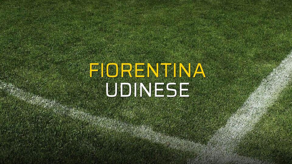 Fiorentina - Udinese maçı istatistikleri