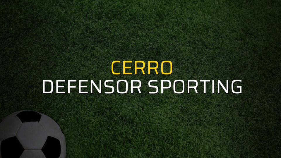 Cerro - Defensor Sporting maçı heyecanı
