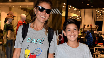 Gülben Ergen oğluna okul alışverişi yaptı