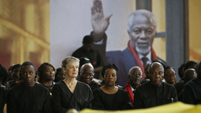 Kofi Annan son yolculuğuna uğurlandı