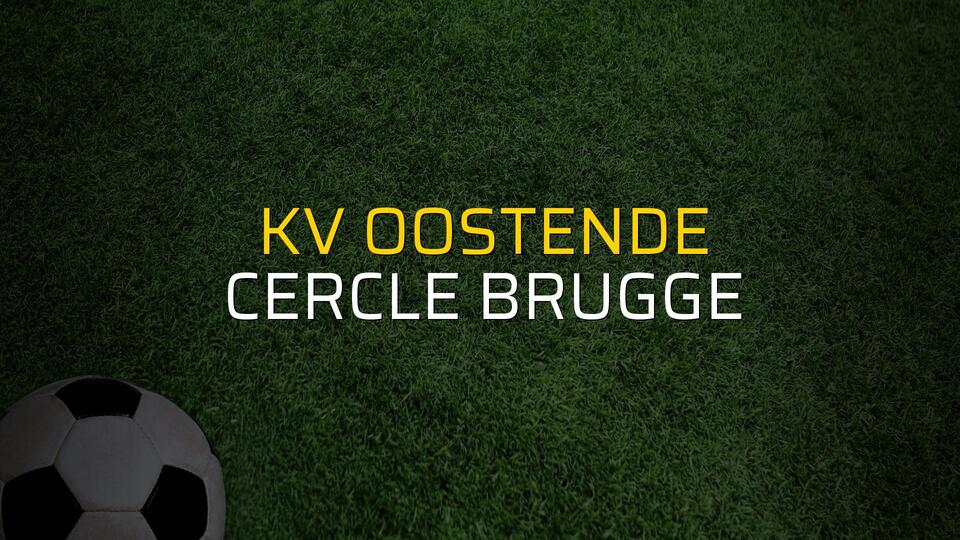 KV Oostende - Cercle Brugge maçı öncesi rakamlar