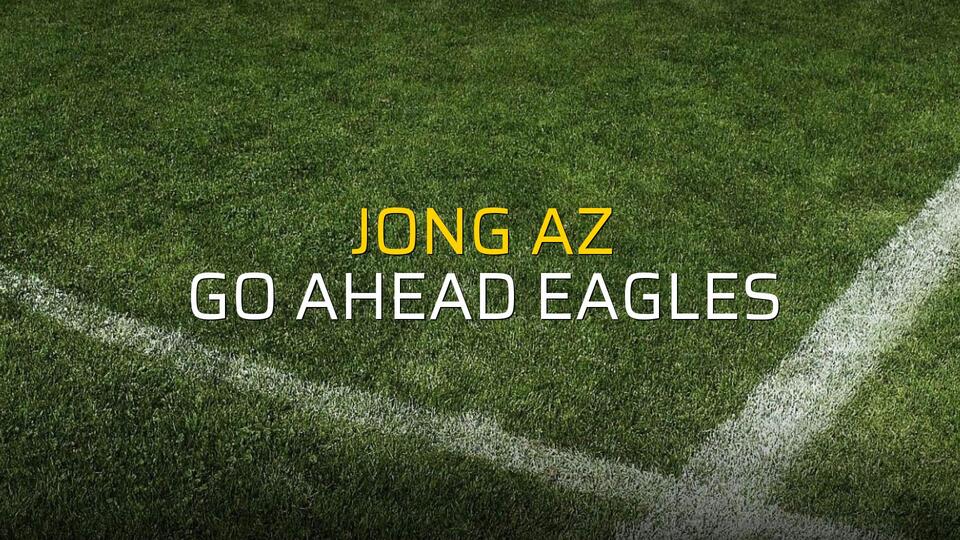 Jong AZ - Go Ahead Eagles maçı heyecanı