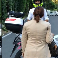 Nilüfer konsere motosikletle gitti