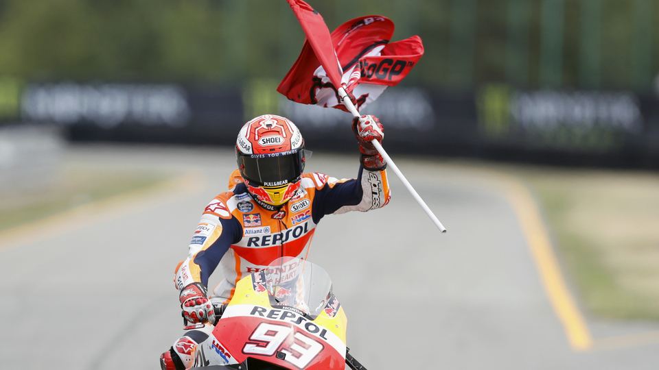 Aragon'da zafer Marquez'in