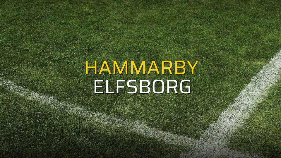 Hammarby - Elfsborg maçı istatistikleri