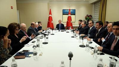 Cumhurbaşkanı Erdoğan, Yahudi kuruluşlarının temsilcileriyle görüştü