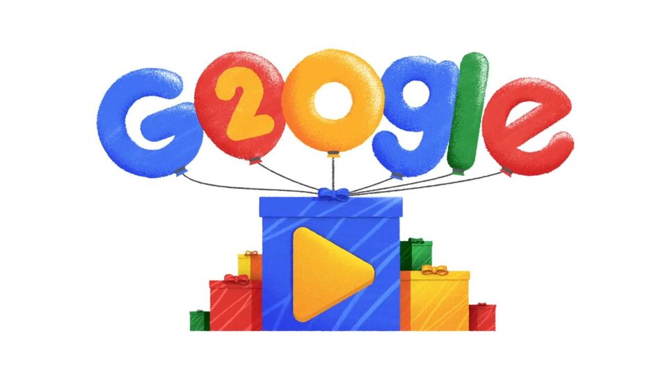 Google'dan kendi yaş günü için Doodle